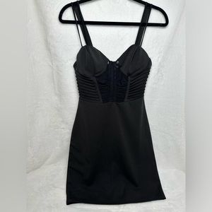 BLACK SHEER DRESS - SIZE MEDIUM